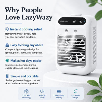 LazyWazy Heat Relief Cooling Fan